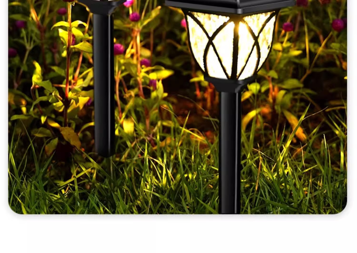 Solar powered LED lawn lights, outdoor waterproof induction lights, landscape plug-in lights, household courtyard lights, garden decorative lights