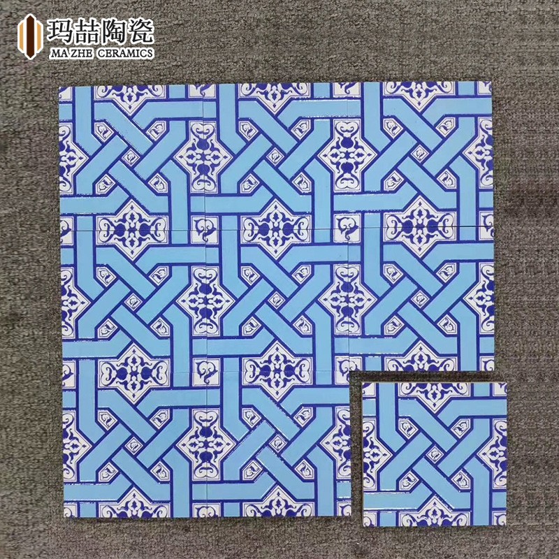 Церковная плитка 150x150 для общественного питания, ресторан, характерная плитка в этническом стиле, яркая поверхность, вогнутая и выпуклая фоновая настенная плитка