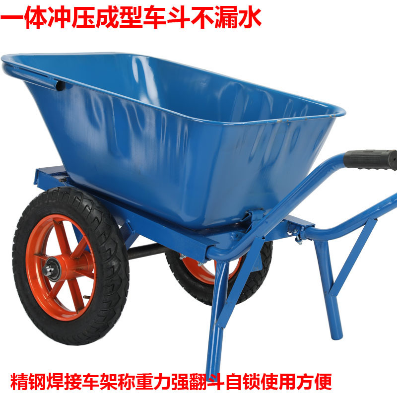Double wheeled dump truck, household construction site, breeding farm, garden, soil and fertilizer handling truck, thickened double wheeled dump truck