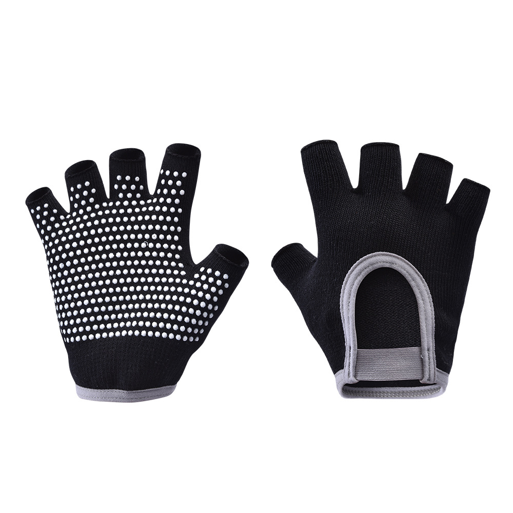 [Yoga Gloves B1] Half Finger Female Fitness Barbell Lifting Pot Equipment Cycling Road Bike Jumping Rope Badminton Cocoon Prevention