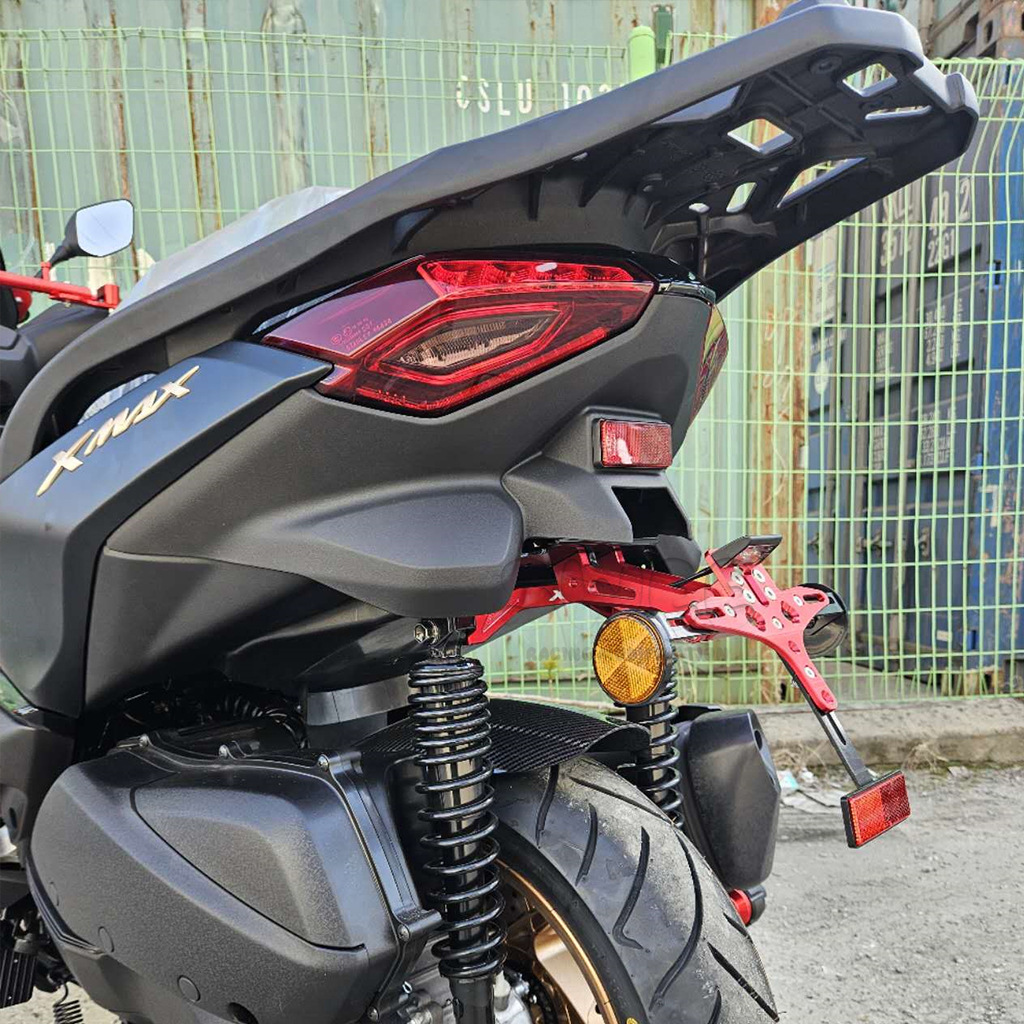 Подходит для мотоцикла Yamaha xmax300 2017-2022, модифицированный короткий хвост с ЧПУ и легким держателем номерного знака.