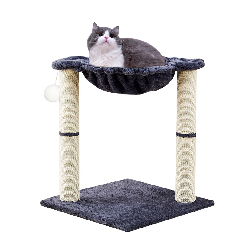 Игровой комплекс для кошек с когтеточкой и лежанкой