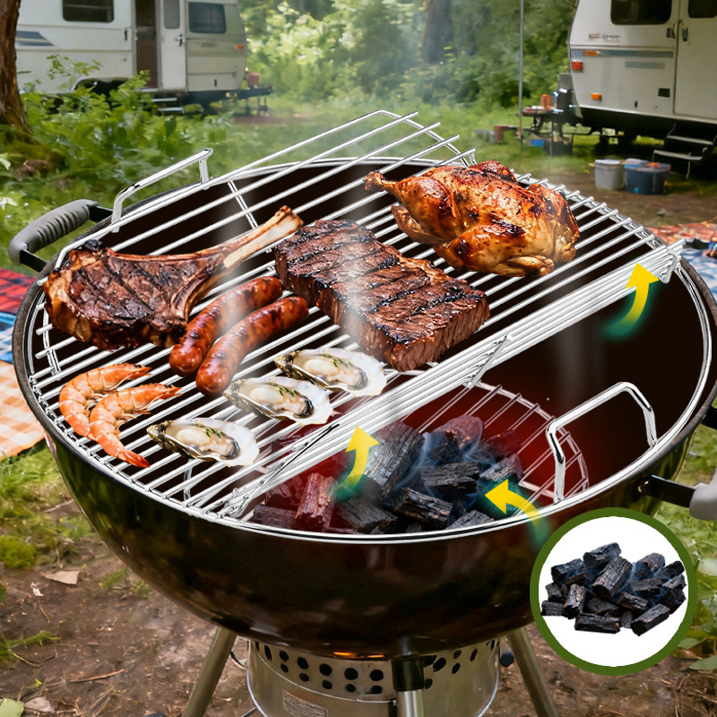 Weber 22-дюймовая решетка для гриля, регулируемый гриль, 17-дюймовая круглая решетка для барбекю, решетка для духовки, угольный гриль, решетка