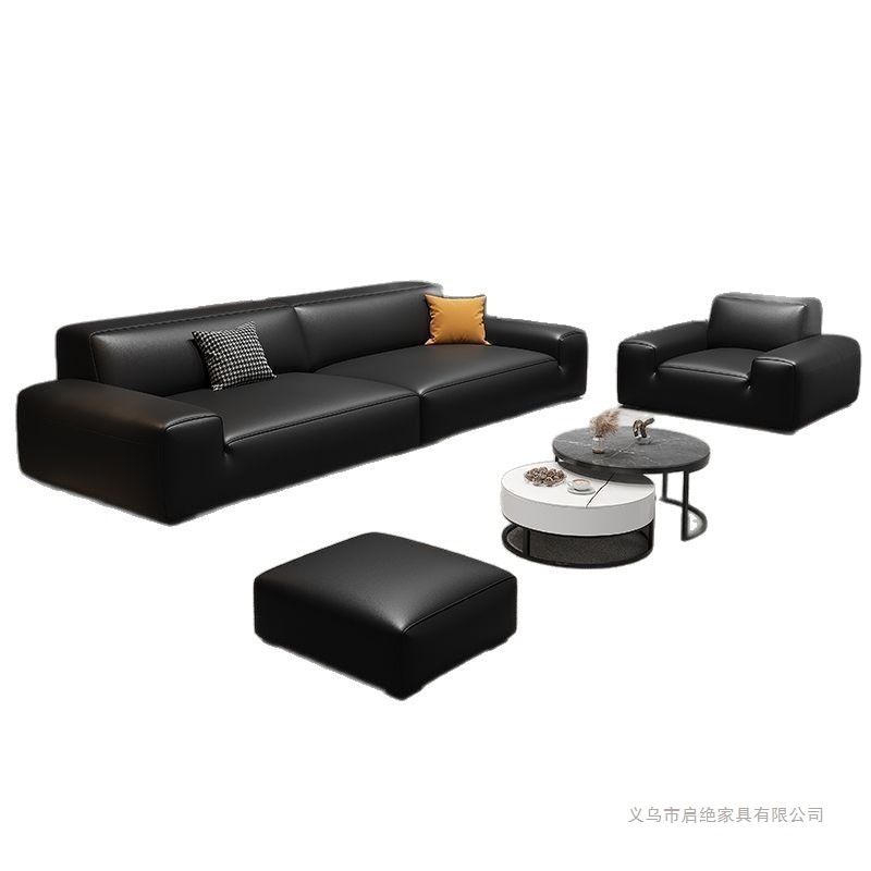 Диван-модуль из натуральной кожи Qijue Furniture модель 7666165569569