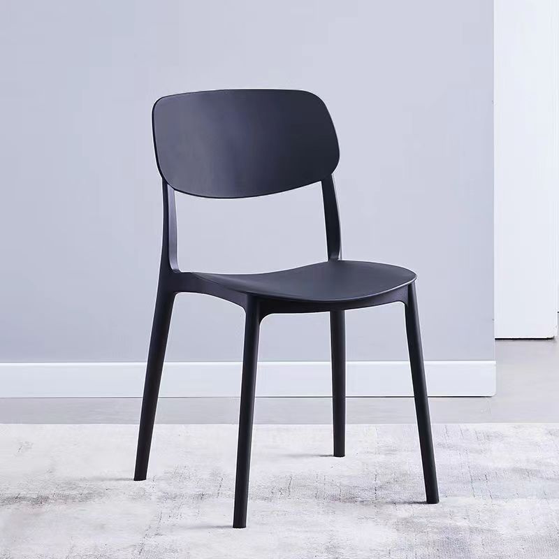 Thickened plastic chair backrest, office chair, minimalist Nordic noodle shop, conference home, large gear shift, restaurant dining table chair