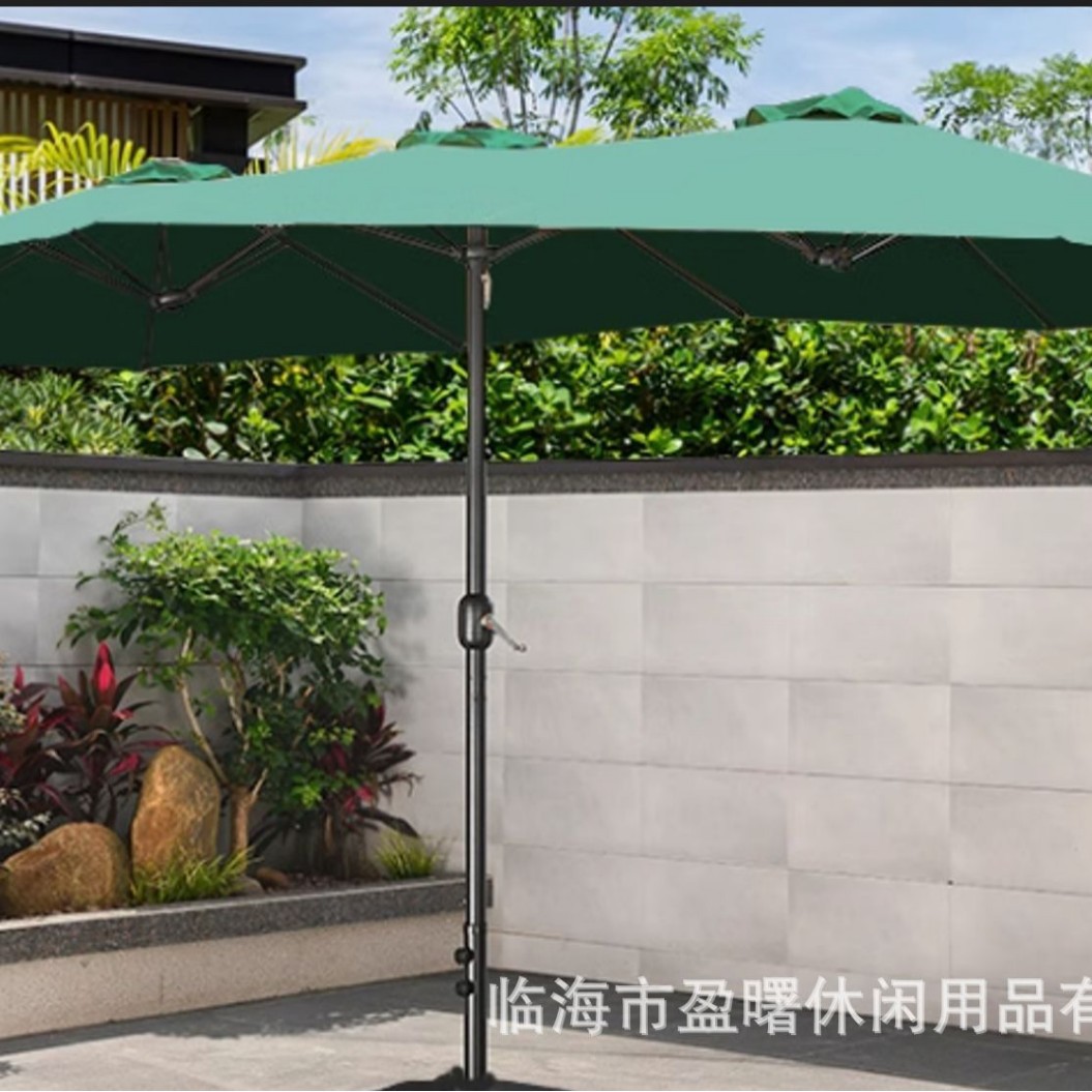 Outdoor Umbrella, Courtyard Umbrella, Sunshade Umbrella, Courtyard Roman Umbrella, Large Sun Umbrella, UV resistant Double Head Design