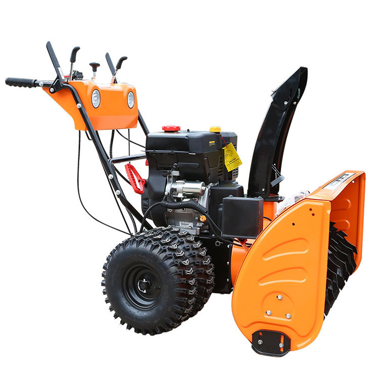 Hand push snow removal machine, small snow removal machine, snow shovel equipment, road snow removal vehicle, 15HP road snow shovel vehicle