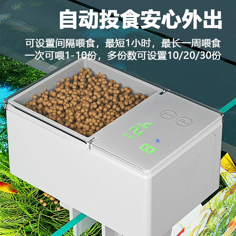 Производитель WiFi Удаленное автоматическое кормление Smart Timing Automatic Feeder Aquarium Goldfish Feeder большая емкость