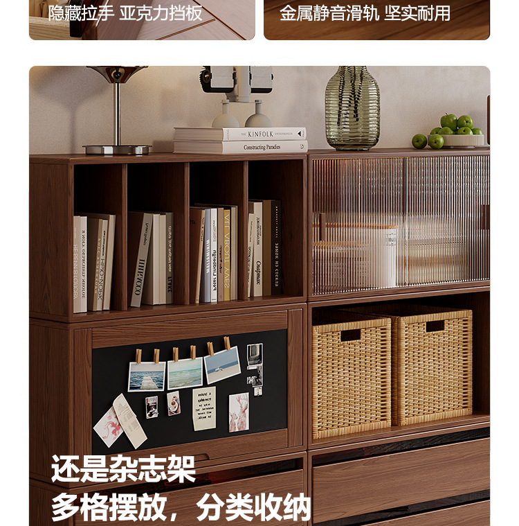 Модульный стеллаж-шкаф из массива дерева Chenjie Furniture