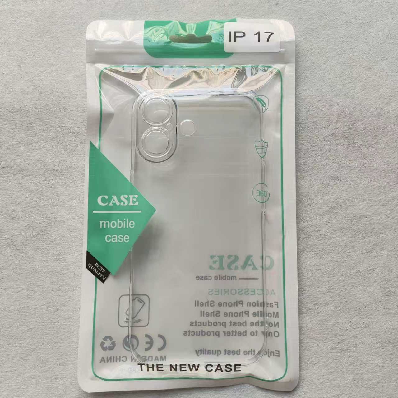 Transparent non yellowing phone case suitable for iPhone 17 Promax with lens film PC hard case Apple 16 protective case