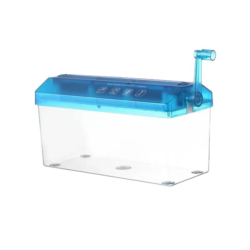 Manual shredder for office mini home use, manual small paper shredding tool, hand cranked A4 paper shredder