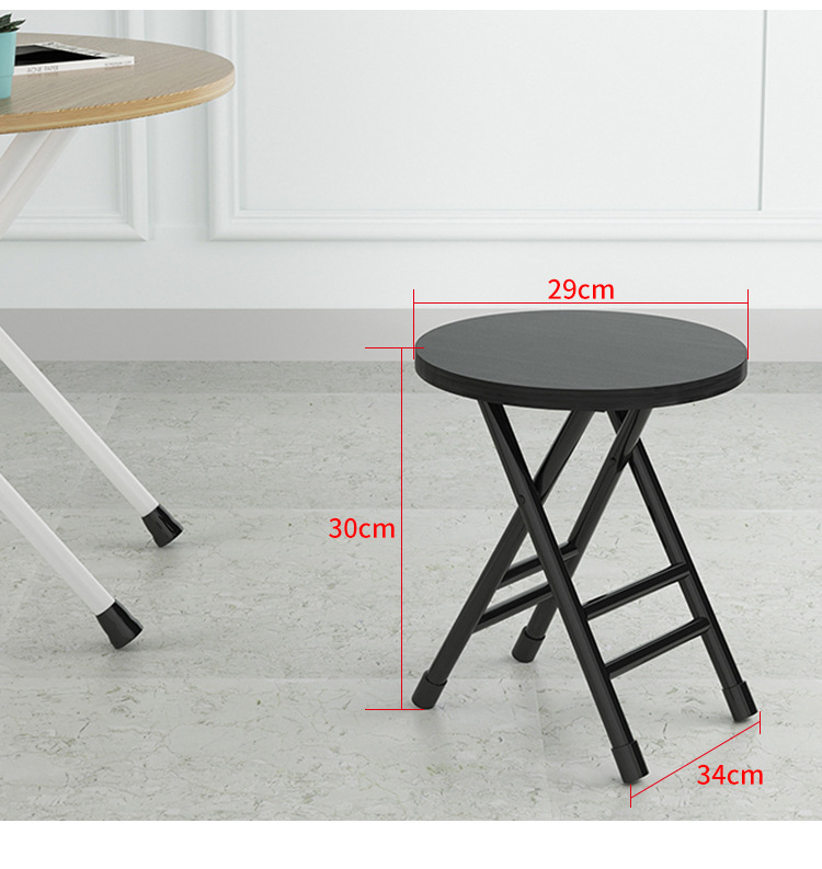 Foldable chair, backrest, casual, simple, portable, lightweight outdoor dining chair, dormitory kitchen, household small stool