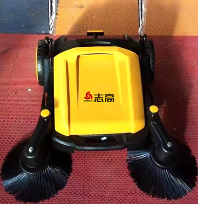 Zhigao ZG-55T Industrial Hand Push Non Powered Sweeper Factory Workshop Road Warehouse Dust Sweeper