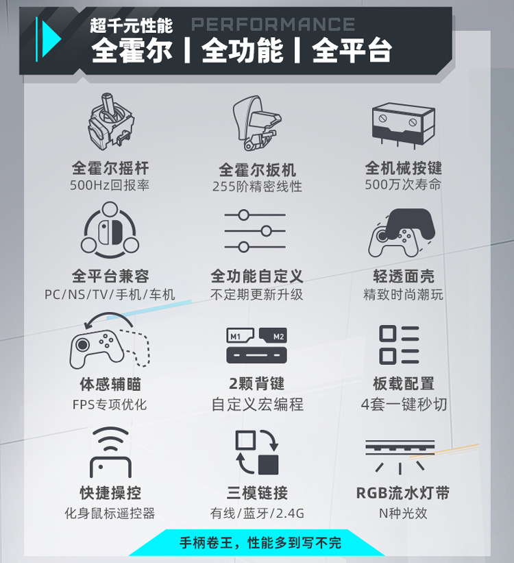 Mechanic G5pro Wireless Game Controller Switch Pro Class Xbox Bluetooth Controller Black Myth Wukong