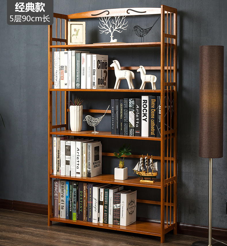 Bookshelf, floor to ceiling bookshelf, storage rack, desktop storage, children's simple office, bedroom, living room, simple solid wood home use