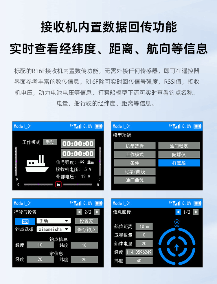 新品乐迪T12D十二通道无人机航模工程车船高频头遥控器