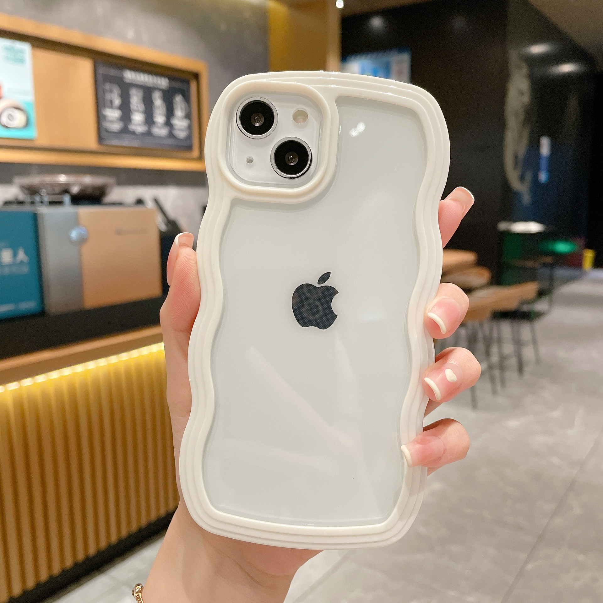 适用iPhone17pro max苹果16手机壳新款糖果色边框15/13二合一波浪