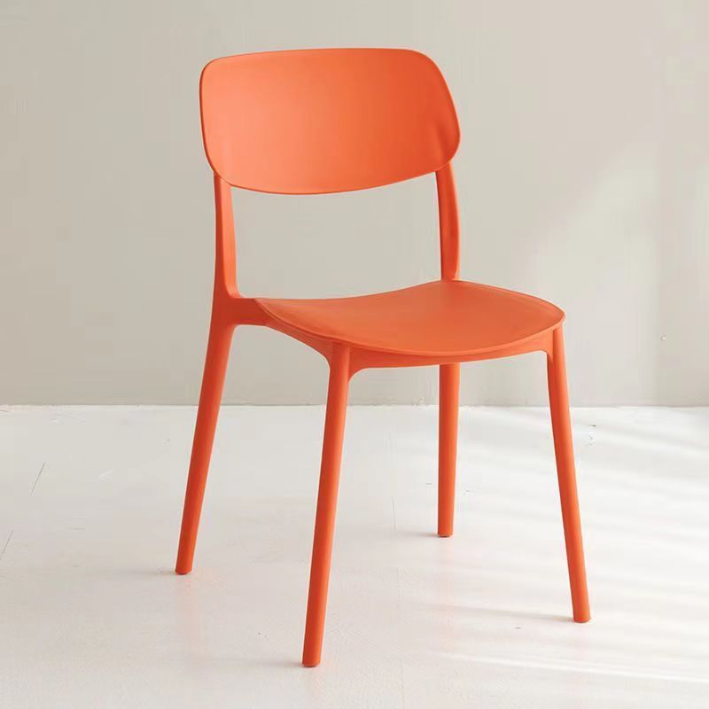 Thickened plastic chair backrest, office chair, minimalist Nordic noodle shop, conference home, large gear shift, restaurant dining table chair