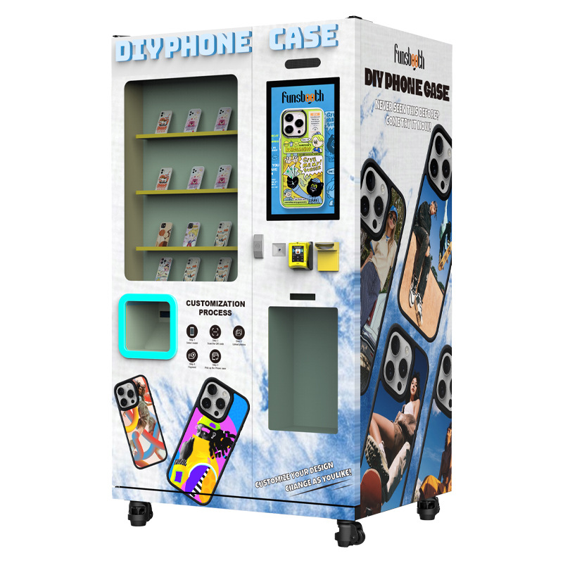 Full automatic mobile phone case printing vending machine supports self-service printing of Alipay WeChat card swiping cash mobile phone case