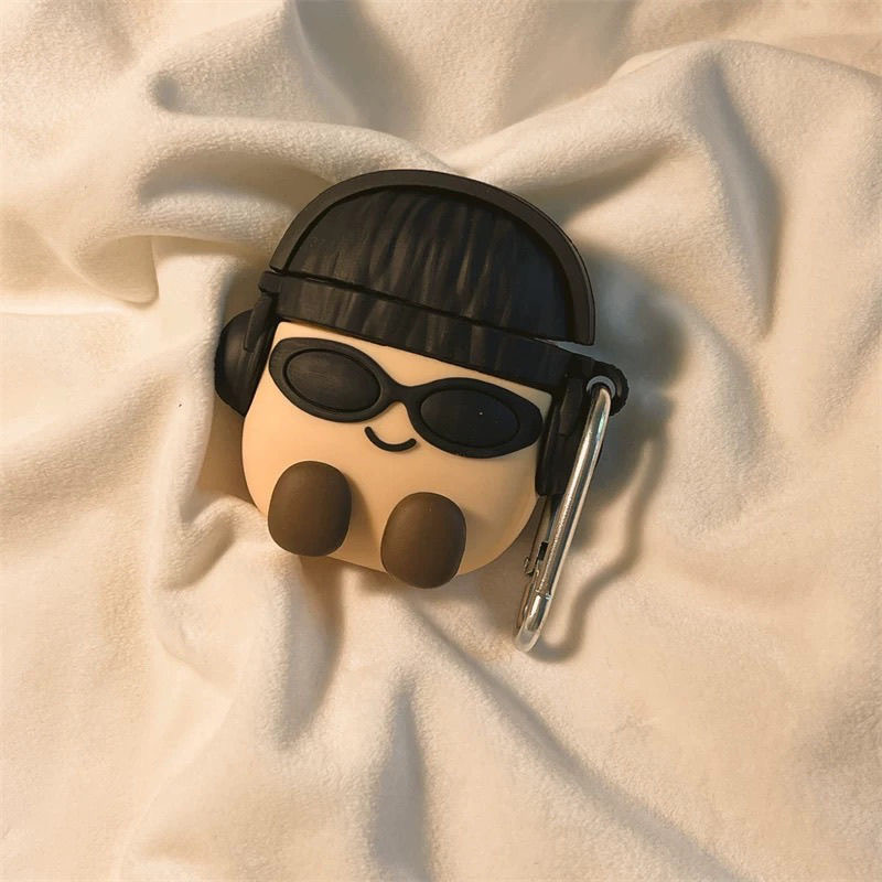卡通拉布布包包适用airpods4代保护套二代3代pro2苹果蓝牙耳机壳