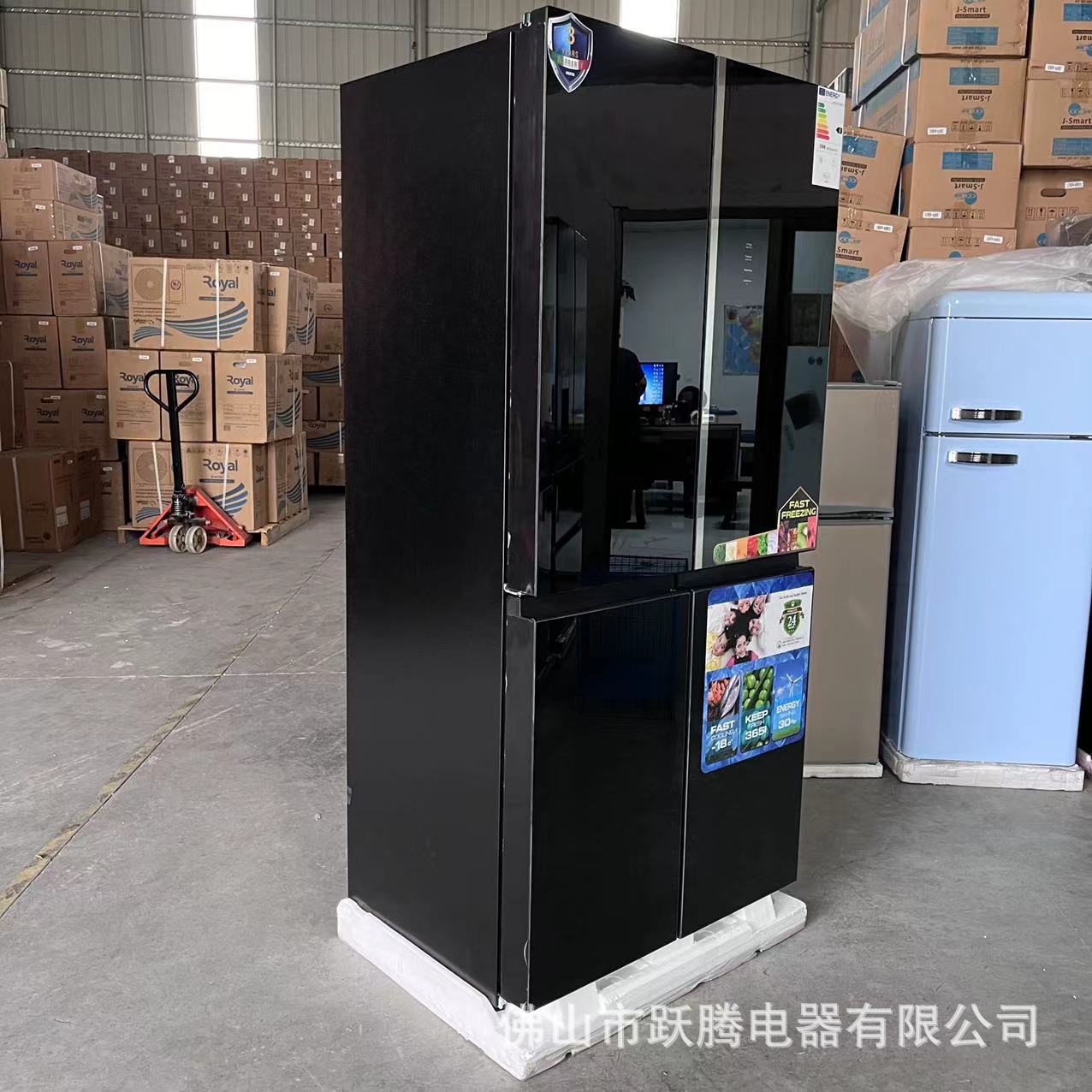 Холодильник четырехдверный Cross Door MK631K черный зеркальный