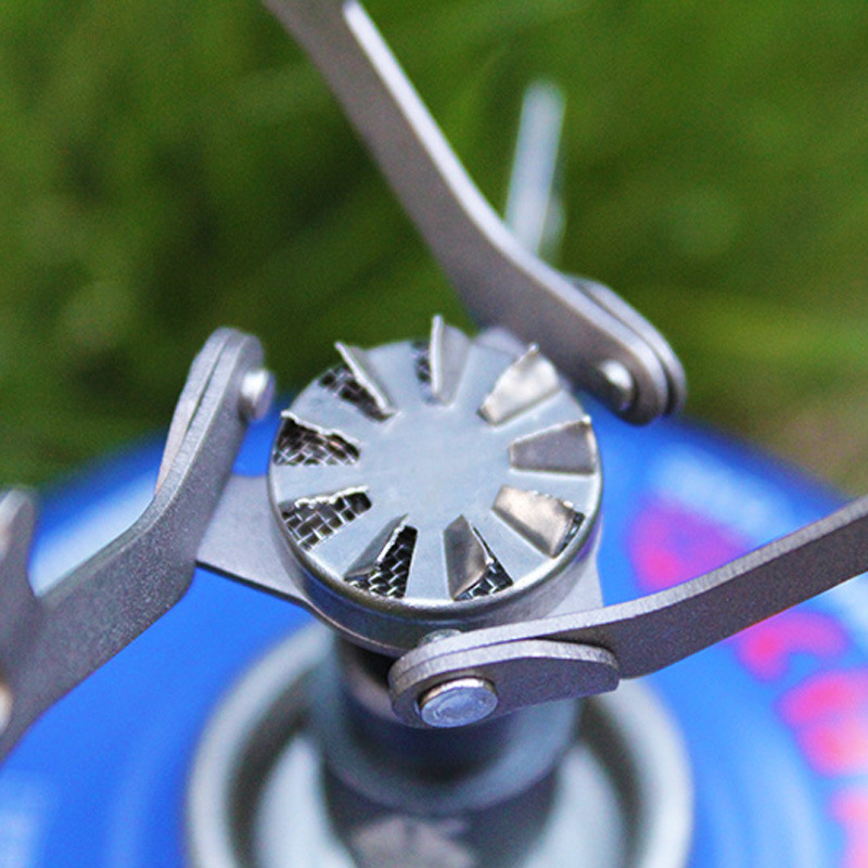 BRS Titanium Alloy Outdoor Stove Ultra Light Folding Portable Camping Gas Stove Head Strong Fire Butane Gas Stove