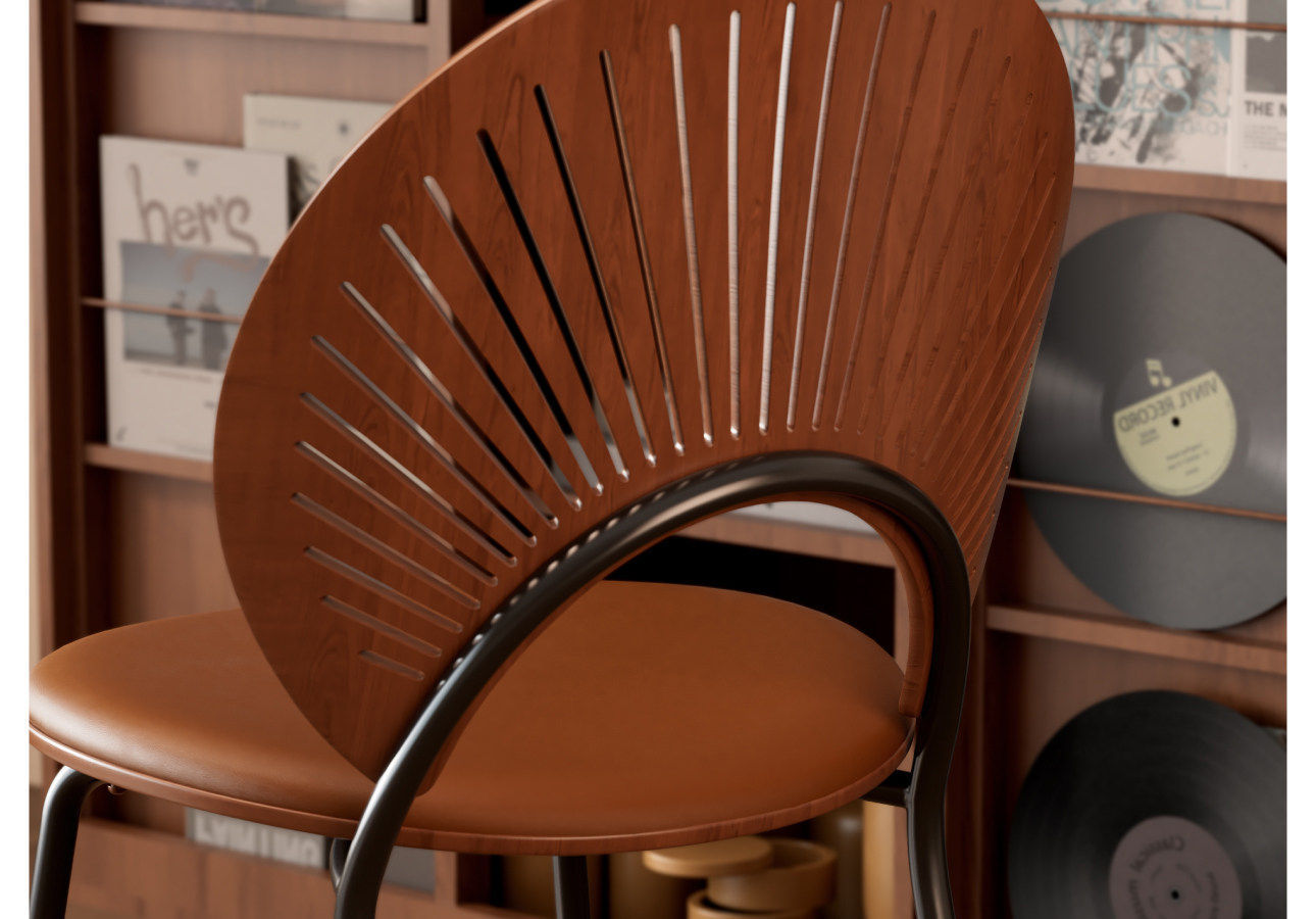 Dining chairs, solid wood coffee chairs, vintage backrests, dining tables, chairs, simple kitchens for home use, dining negotiations, leisure, shell chairs