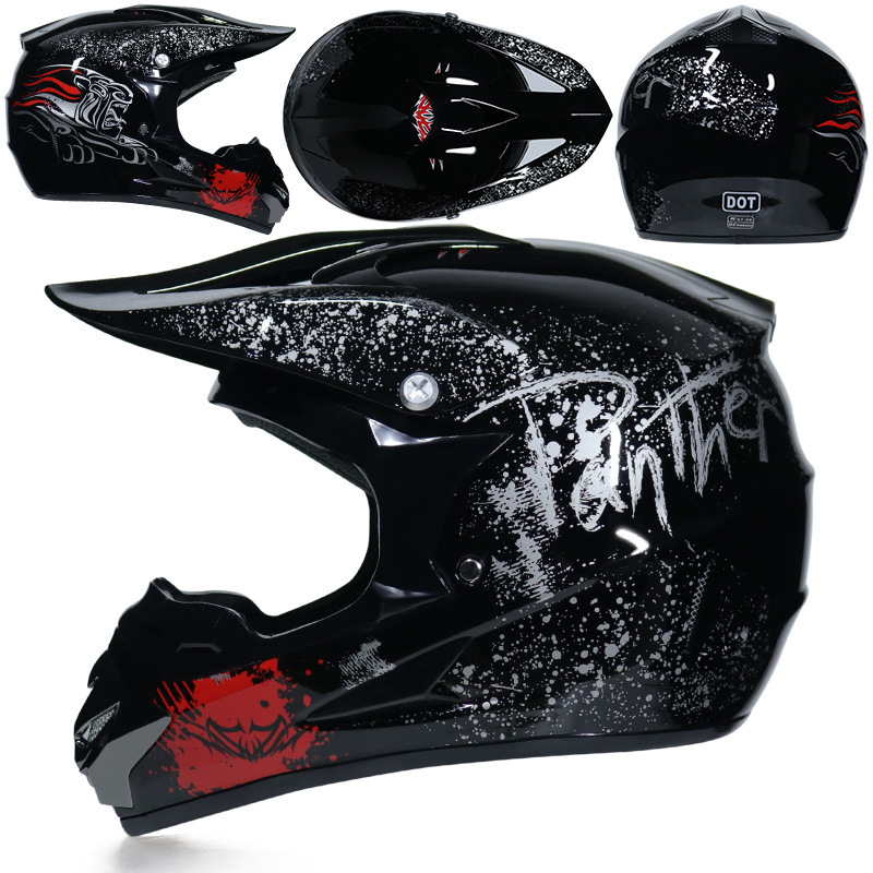 Car, motorcycle, rally off-road helmet, mountain bike, racing car, downhill full helmet, men's and women's all season summer gift three piece set