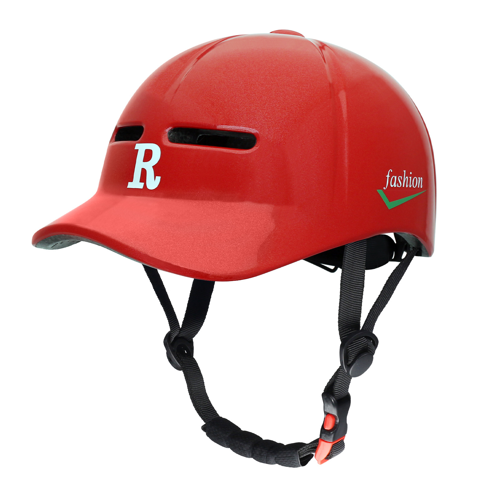One piece molded duckbill cap, bicycle riding, commuting, all season electric bike, helmet, skateboard, roller skating, baseball