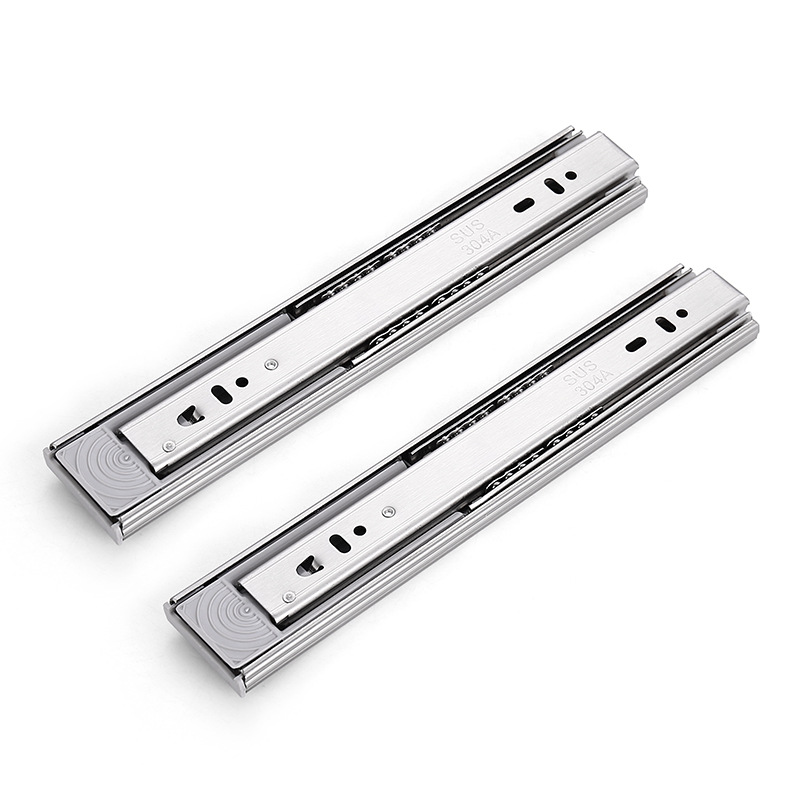 Guide rail, household furniture, stainless steel hardware accessories, kitchen drawers, bathroom slides, pulleys, buffering and noise reduction