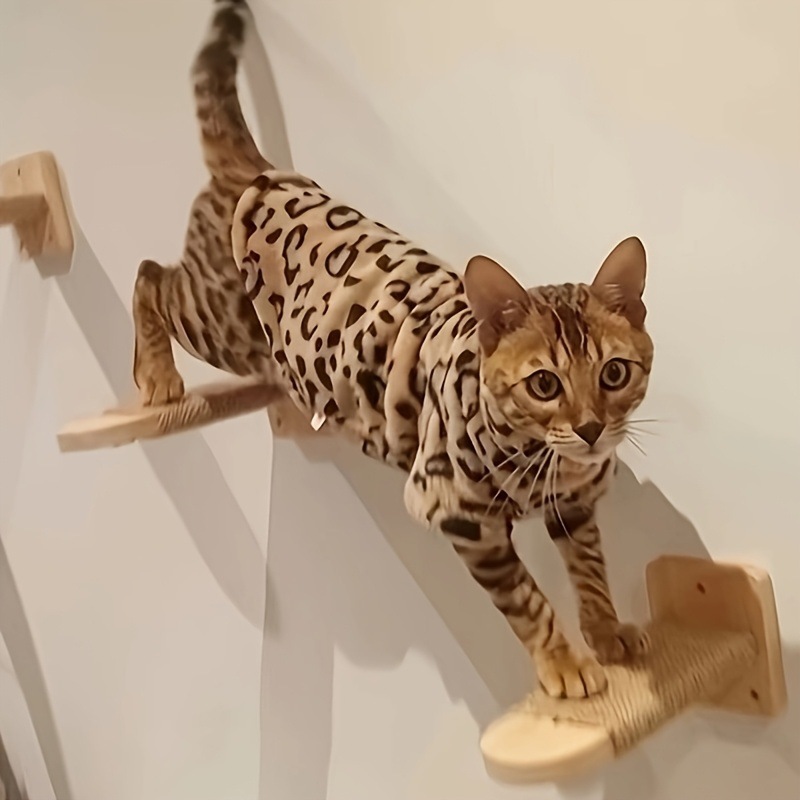 Спортивный комплекс для кошек из натурального дерева
