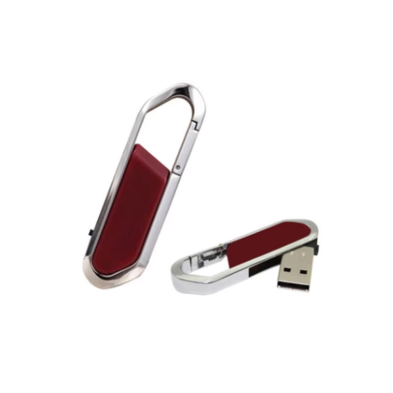 Custom Logo Universal USB Flash Drive Pen Drive Keyring Hook Mountaineering Buckle USB Disk 32g