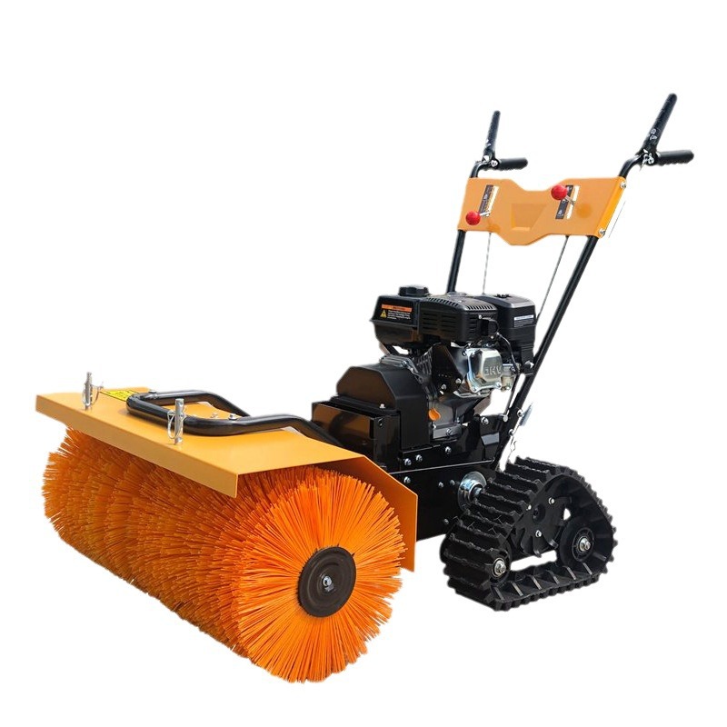 Small hand push snow sweeper, community road snow removal equipment, municipal multifunctional snow removal machine
