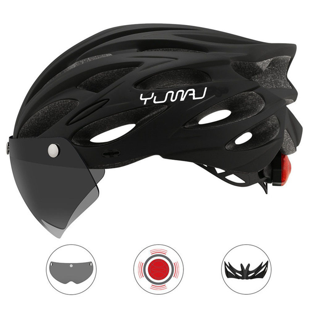 YUMAJ Allroad Sports, Leisure, Commuting, Multi functional Highway, Mountain Bike Riding, Taillight Helmet