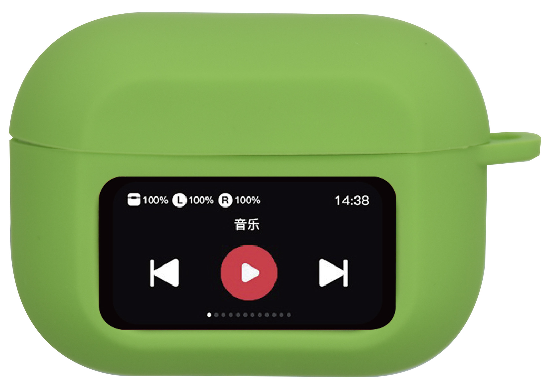 Huaqiangbei version AirPods A9pro with screen corner wireless Bluetooth earphones silicone protective case thin version