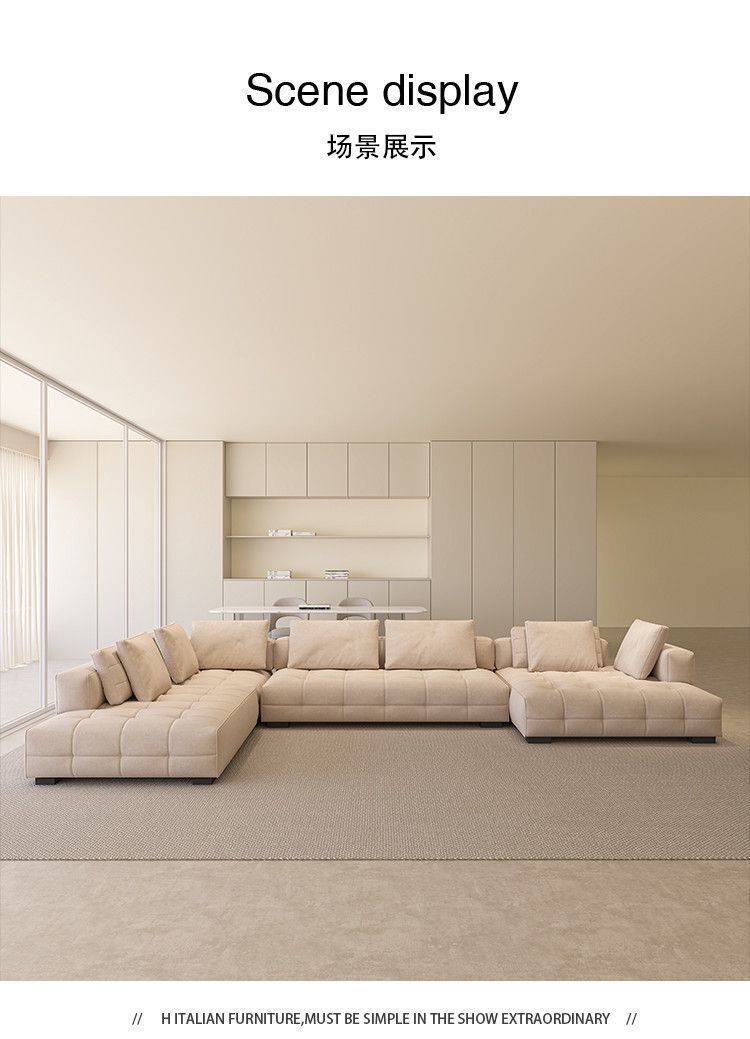 Cream style original Lawrence sofa light luxury model large flat villa living room light luxury module combination fabric sofa
