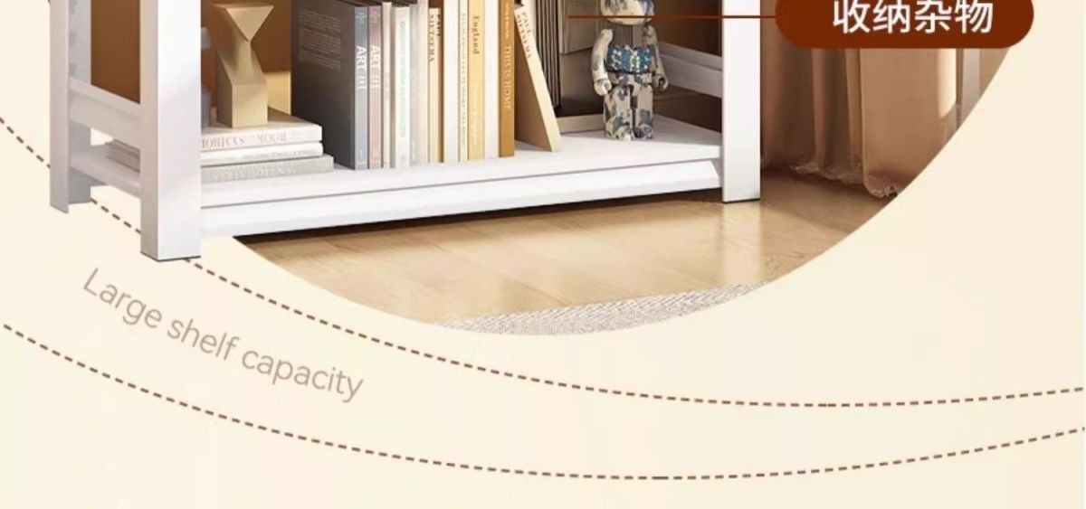 Steel formaldehyde free children's bookshelf storage rack, floor to ceiling integrated wall mounted simple picture book storage rack, bay window reading rack