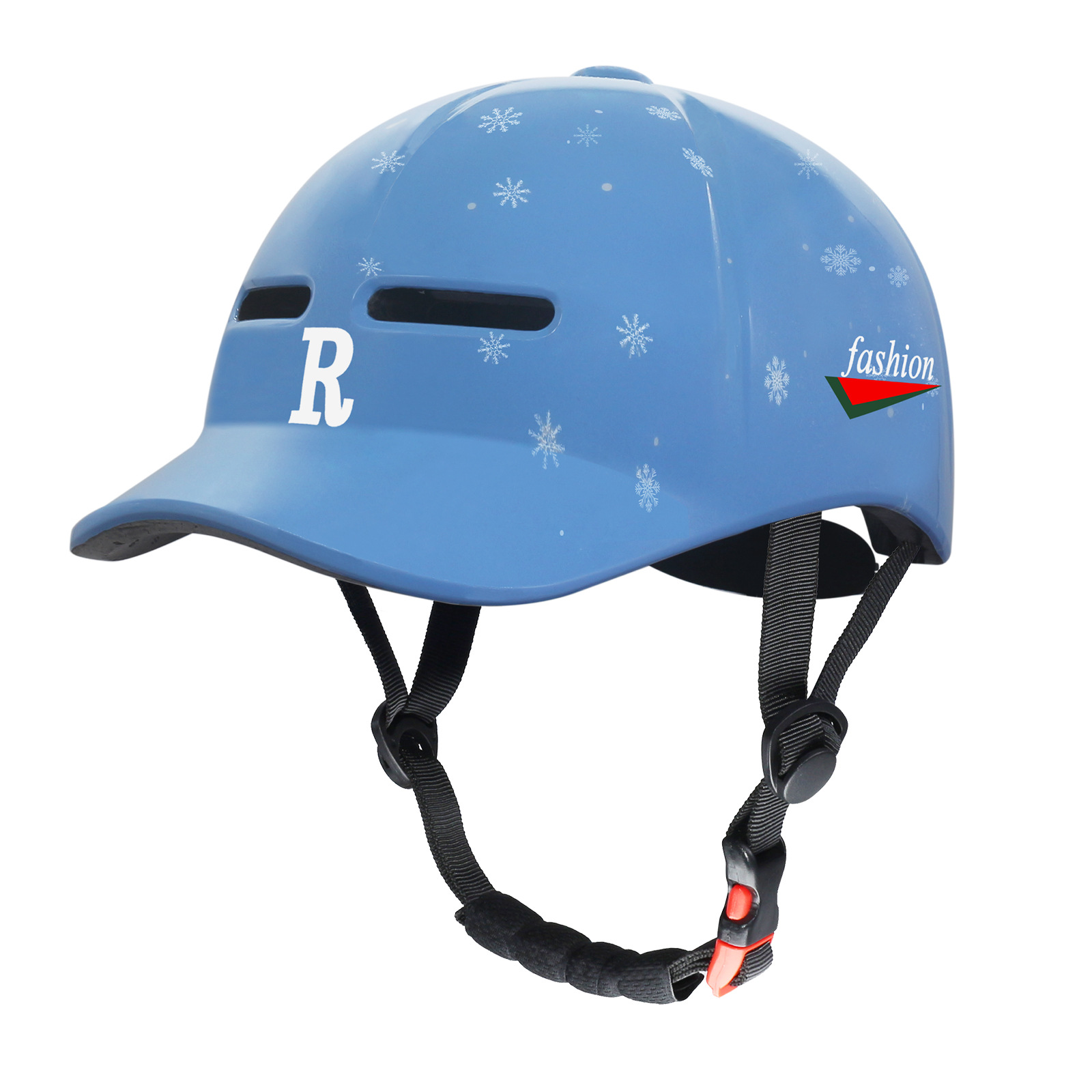 One piece molded duckbill cap, bicycle riding, commuting, all season electric bike, helmet, skateboard, roller skating, baseball