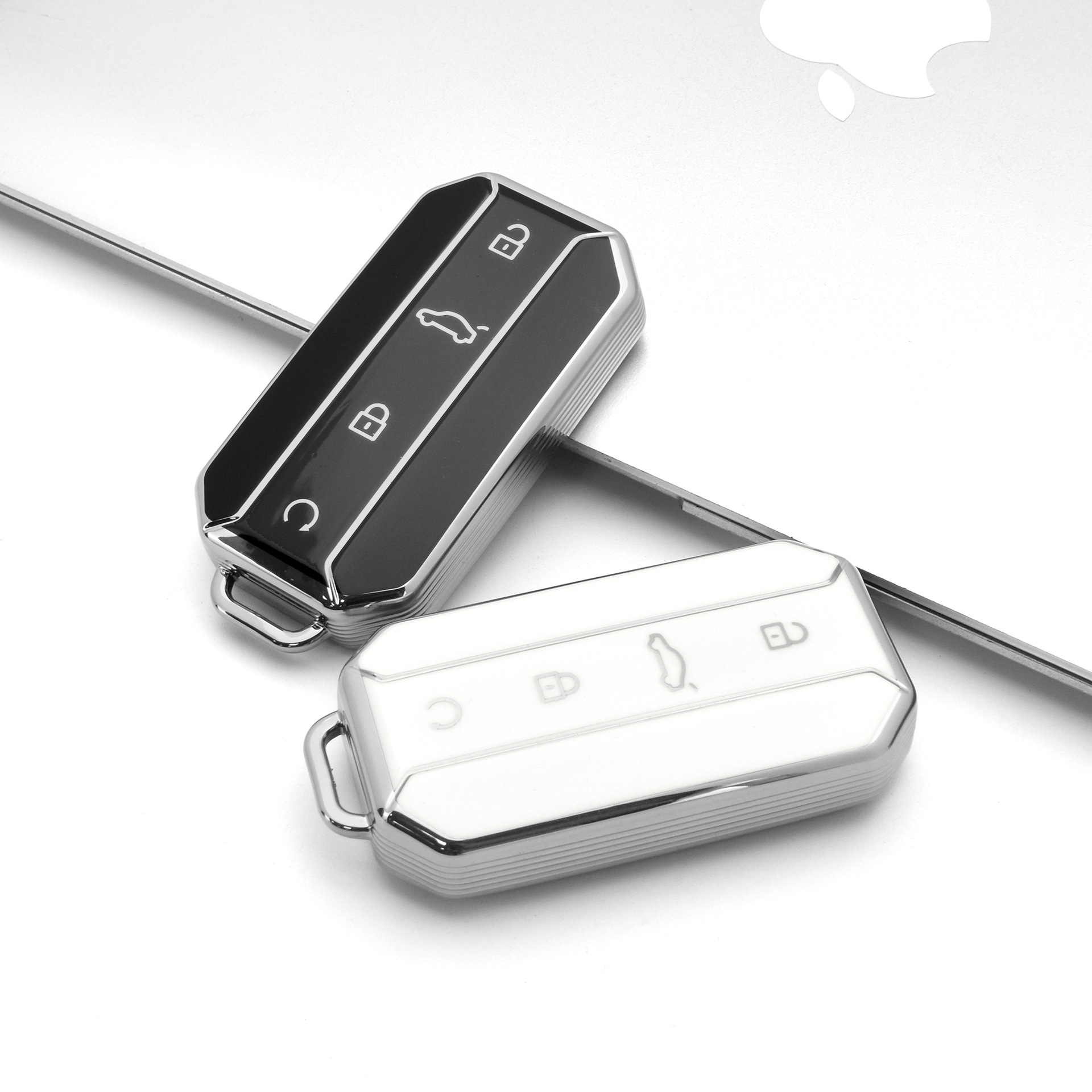 Подходит для чехлов для автомобильных ключей Chery, 25 моделей Omoda/Jaecoo, защитный чехол для автомобильных ключей с серебряной кромкой