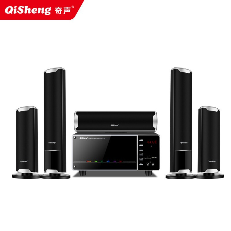Домашний кинотеатр 5.1 QiSheng D10/2301/2302 с сабвуфером и микрофоном