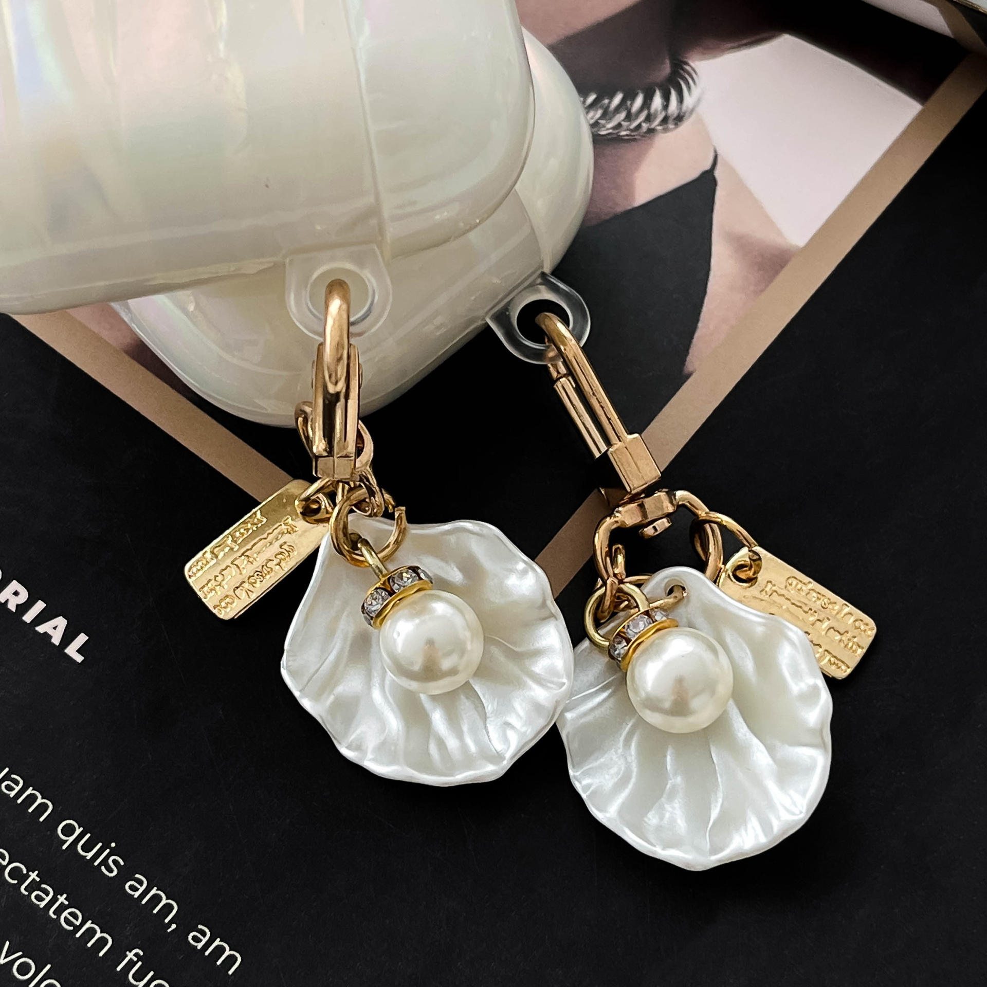 适用AirPods1/2代蓝牙耳机保护套 3代Pro仿真贝壳纹 Pro2软壳批发