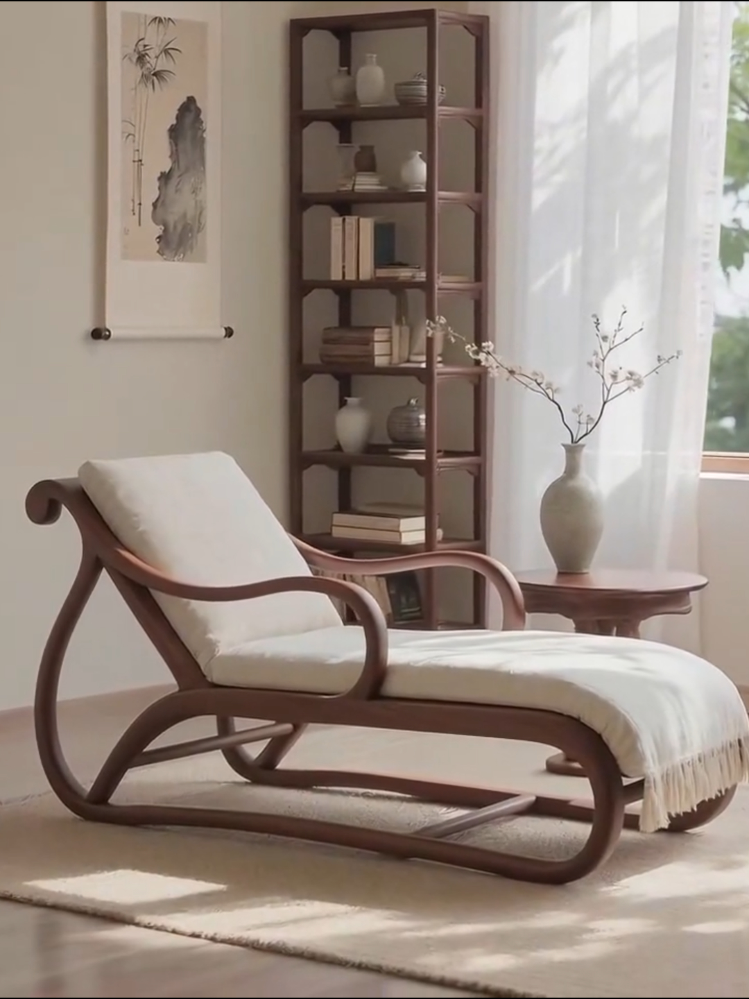 Шезлонг из североамериканского черного ореха Oriental Living модель N-1