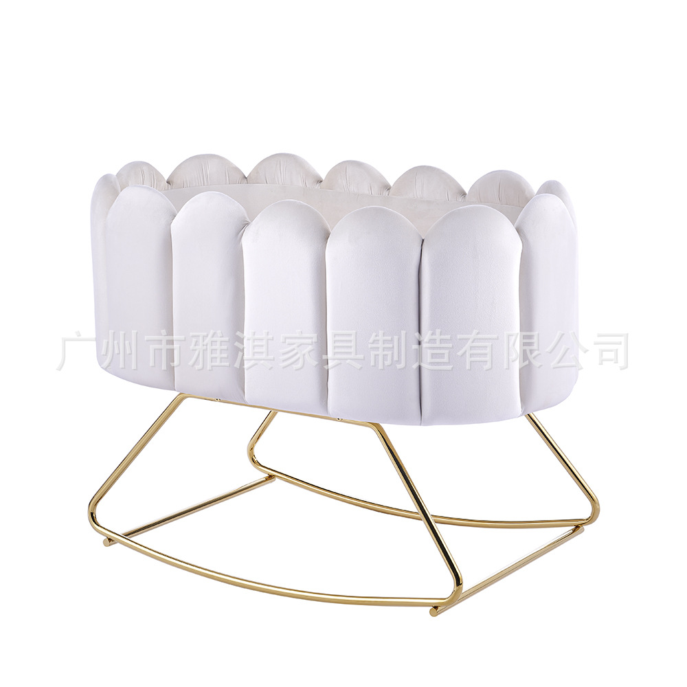 Колыбель-качалка для новорожденных Yaki Cradle золотистая