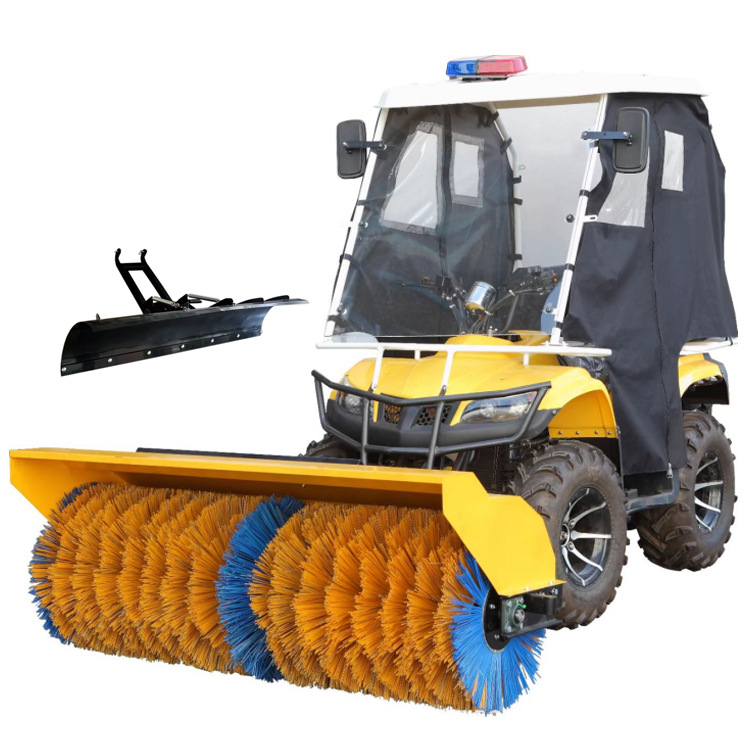 Gasoline snow shovel, small snow sweeping and throwing machine, fully gear automatic transmission, hydraulic multifunctional road snow removal vehicle