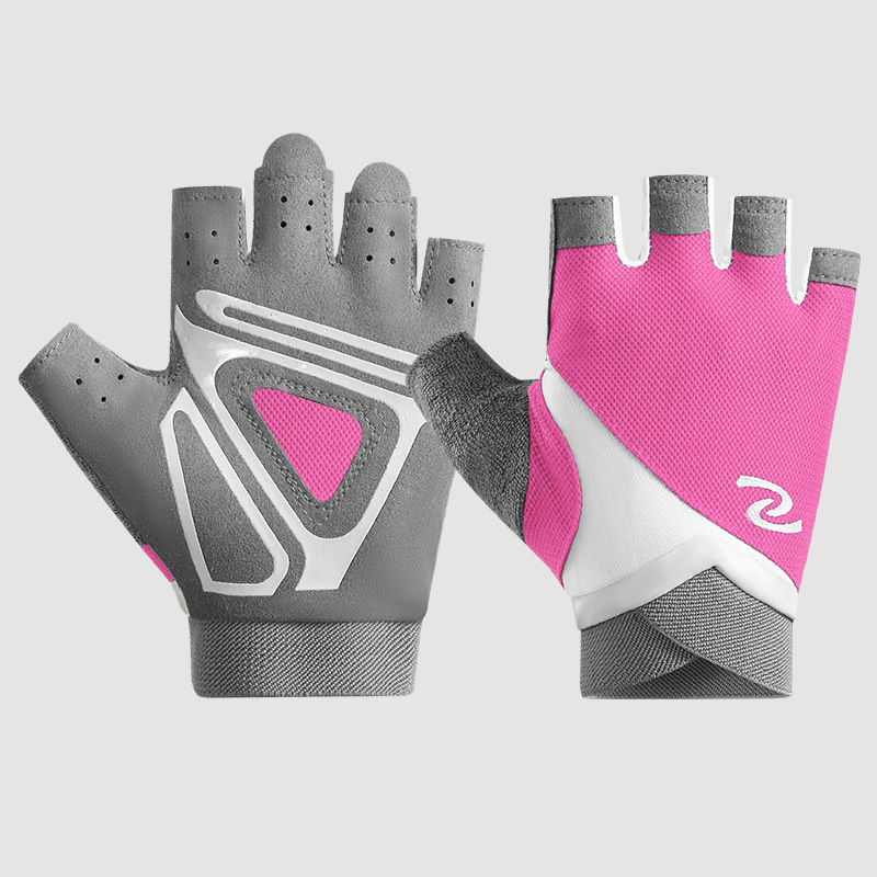 Fitness gloves for women and men, yoga spinning bikes, anti slip, semi finger breathable, wear-resistant equipment, dumbbell training gloves