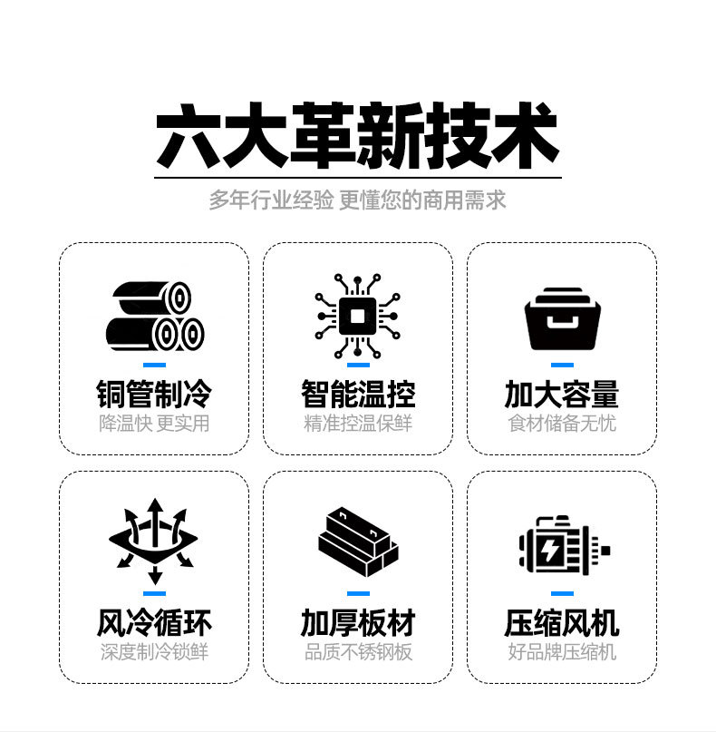 冷藏工作台双温冷藏操作台冷冻工作台厨房商用不锈钢冰柜冷藏设备