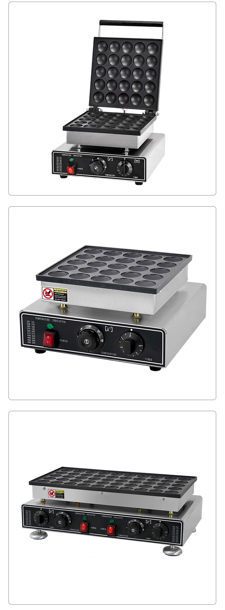 Ruichuang Commercial 25 hole Copper Causeway Pancake Burner Electric Gas 50 hole Japanese Copper Causeway Burner Circular Pancake Maker
