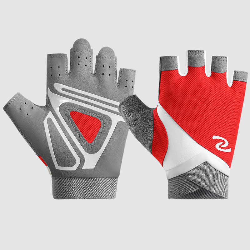 Fitness gloves for women and men, yoga spinning bikes, anti slip, semi finger breathable, wear-resistant equipment, dumbbell training gloves