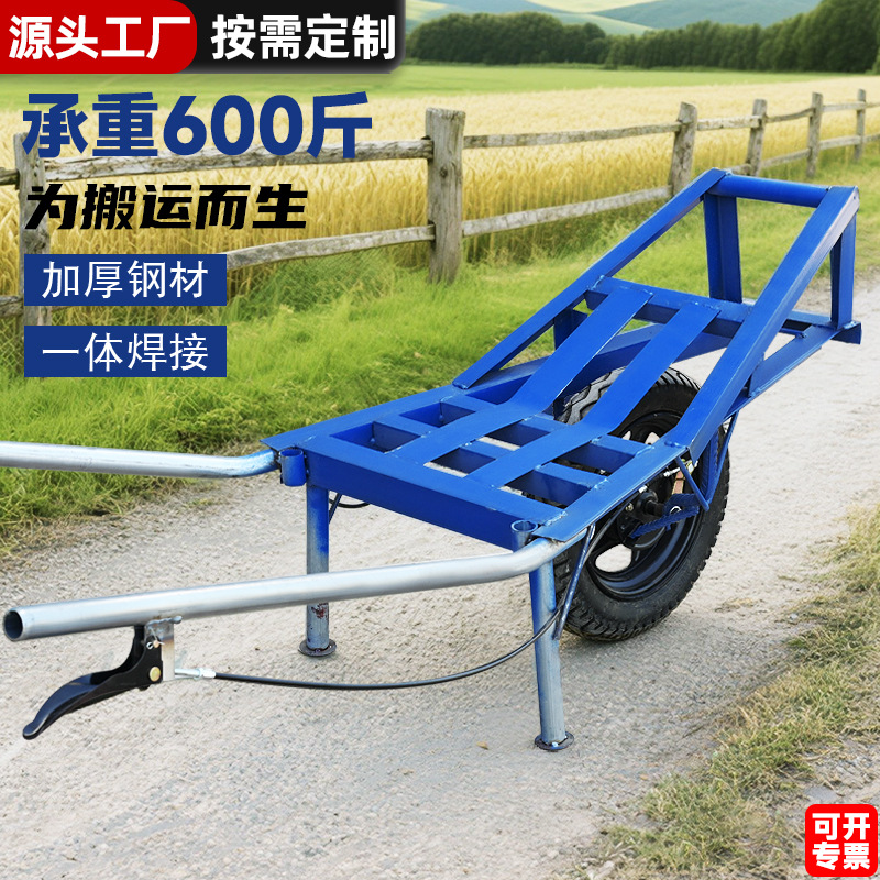 农用独轮手推车加厚老虎车载重两轮工具车老式鸡公车拉货搬运厂家