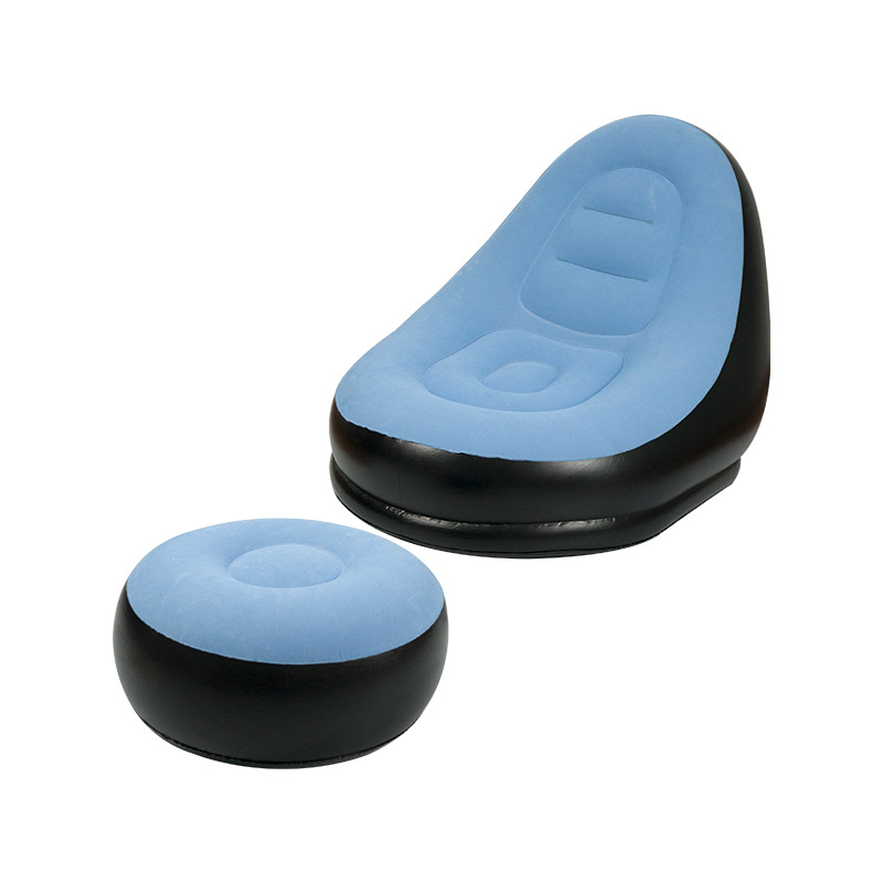 Outdoor inflatable sofa chair, portable camping, internet celebrity, thick flocking, lazy sofa, bedroom, home, leisure, folding bed